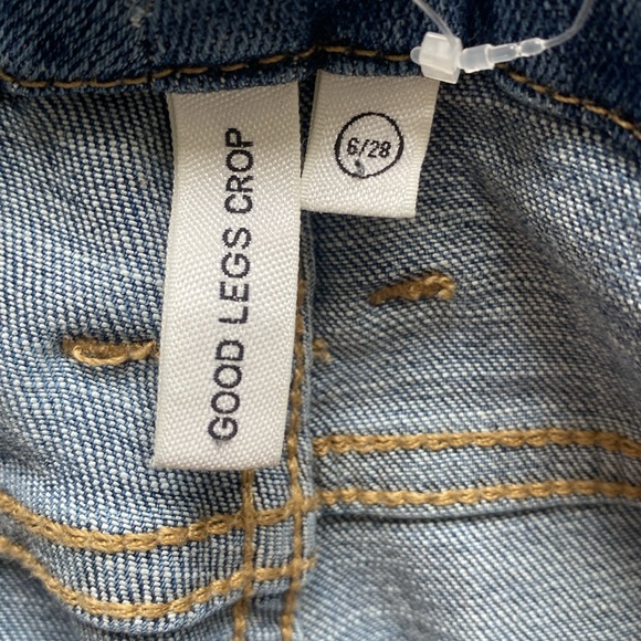GOOD AMERICAN Good Legs High Waist Crop Skinny Jeans NEW Size 28 - Picture 6 of 6